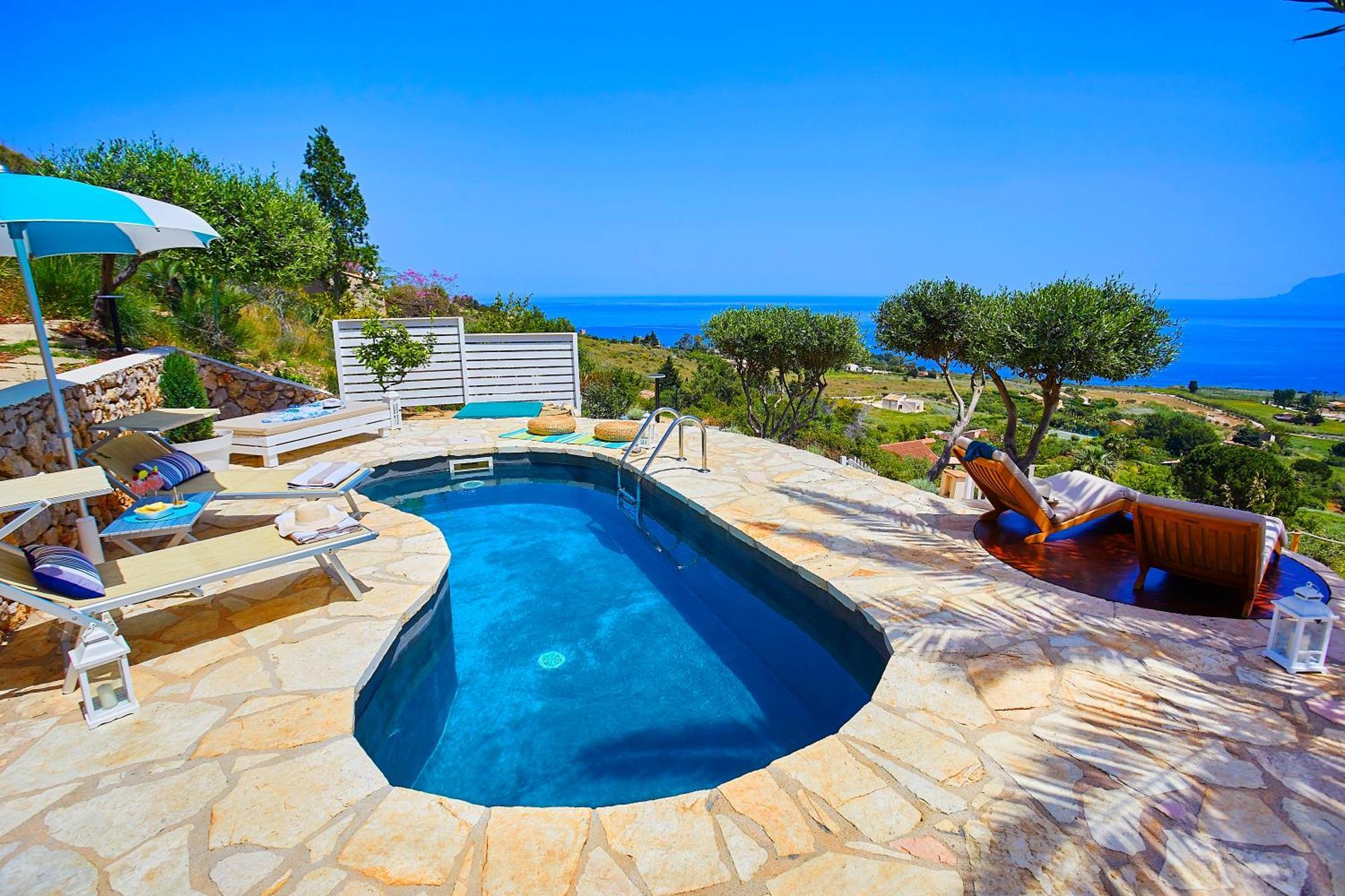 Villa Brezza Marina - Scopello-Villas Exterior foto